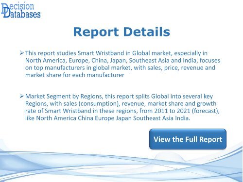 Global Smart Wristband Market Research Report 2016