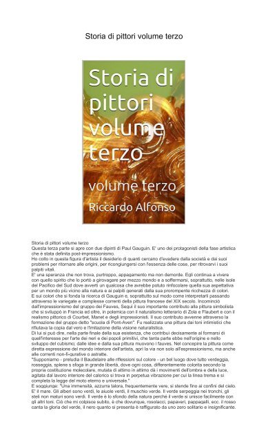 [ SCARICA ] Scarica Storia di pittori volume terzo PDF