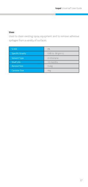 Icopal Universal User Guide and Installation Procedures