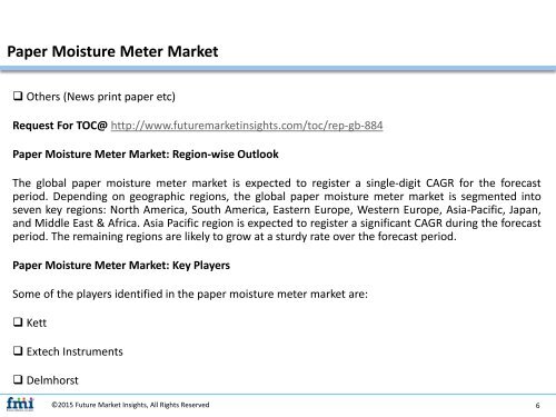 Paper Moisture Meter Market..