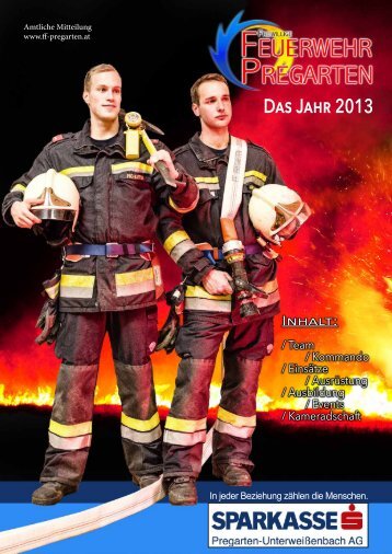 Jahresbericht 2013 - Freiwillige Feuerwehr Pregarten