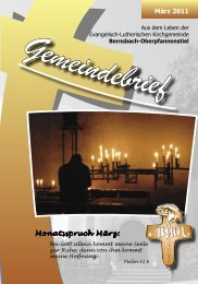 Gemeindebrief - posaunenchor-oberpfannenstiel.de