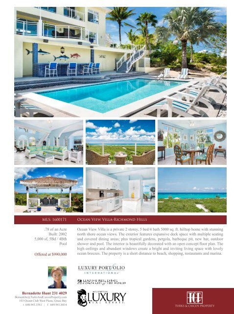 Turks and Caicos Islands Real Estate Winter/Spring 2016/17