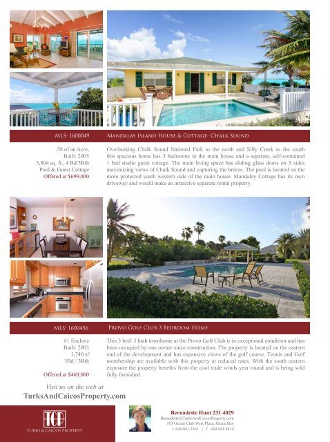 Turks and Caicos Islands Real Estate Winter/Spring 2016/17