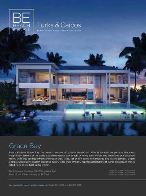 Turks and Caicos Islands Real Estate Winter/Spring 2016/17