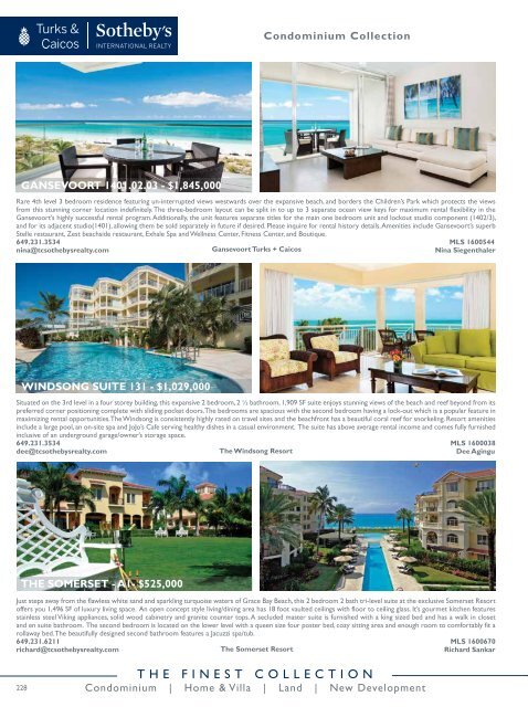 Turks and Caicos Islands Real Estate Winter/Spring 2016/17