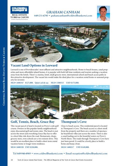 Turks and Caicos Islands Real Estate Winter/Spring 2016/17