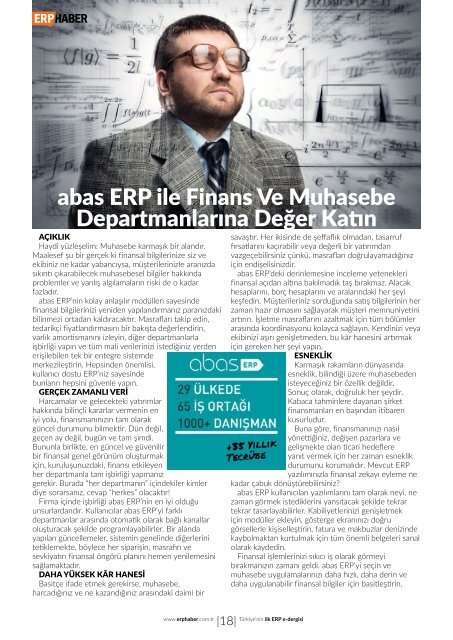 ERP HABER dergisi Aralık 2016