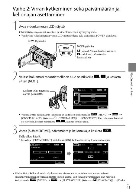 Sony HDR-CX505VE - HDR-CX505VE Istruzioni per l'uso Danese