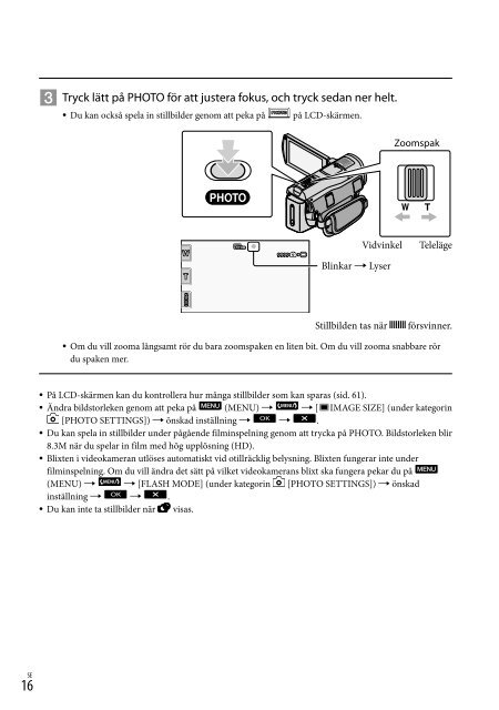 Sony HDR-CX505VE - HDR-CX505VE Istruzioni per l'uso Danese