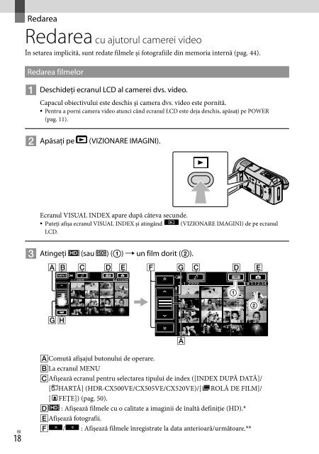 Sony HDR-CX505VE - HDR-CX505VE Istruzioni per l'uso Danese