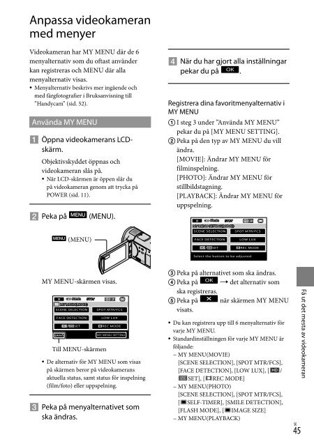 Sony HDR-CX505VE - HDR-CX505VE Istruzioni per l'uso Danese