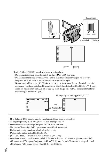 Sony HDR-CX505VE - HDR-CX505VE Istruzioni per l'uso Danese