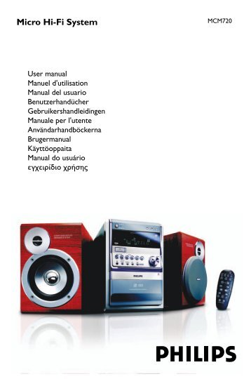 Philips MicrochaÃ®ne hi-fi - Mode dâemploi - NLD