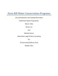 Farm Bill Water Conservation Programs - Environmental Defense ...