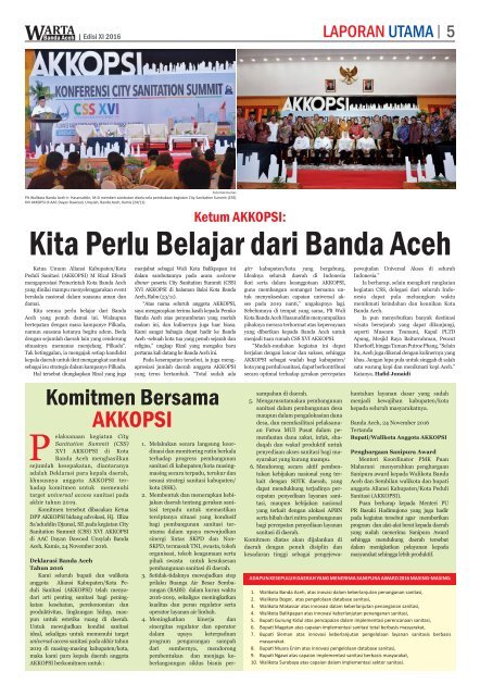 Warta Banda Aceh EDISI XI 2016