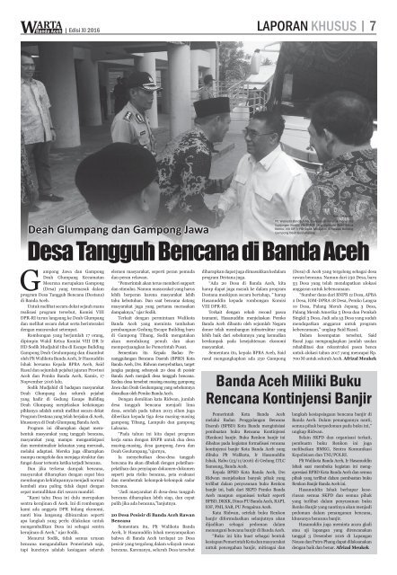 Warta Banda Aceh EDISI XI 2016