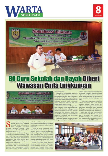 Warta Banda Aceh EDISI XI 2016