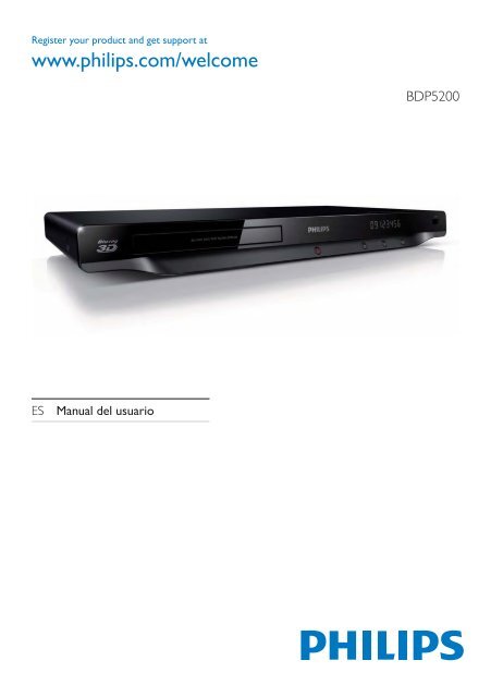 Philips 5000 series Lecteur Blu-ray / DVD - Mode d&rsquo;emploi - ESP