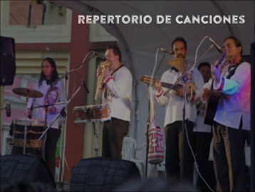 Repertorio Arkadia Música de los Andes