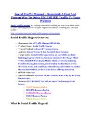 Social Traffic Magnet Review & HUGE $23800 Bonuses