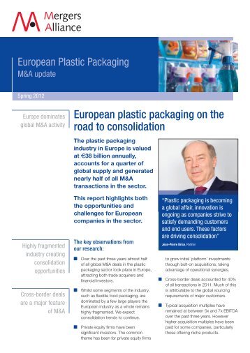 European Plastic Packaging M&A Update.pdf - BlueMind, Corporate ...