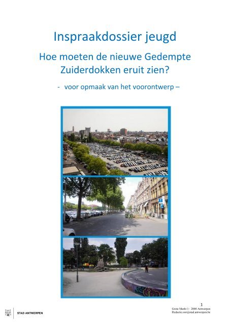 Online bevraging jeugd over toekomst Gedempte Zuiderdokken