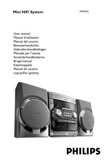 Philips MinichaÃ®ne hi-fi - Mode dâemploi - DEU