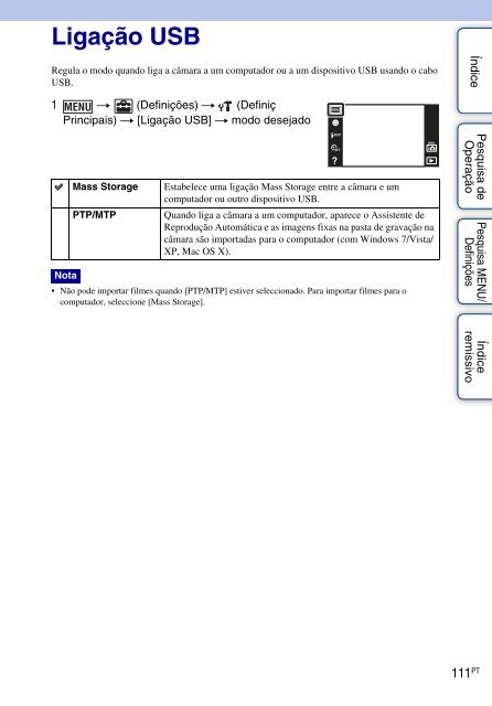 Sony DSC-T110 - DSC-T110 Istruzioni per l'uso Portoghese