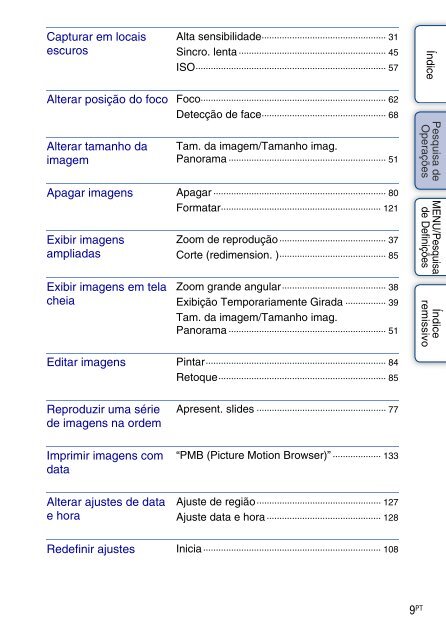 Sony DSC-T110 - DSC-T110 Istruzioni per l'uso Portoghese