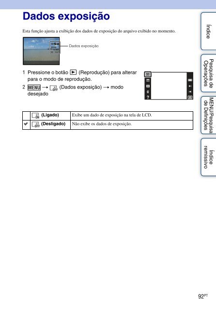 Sony DSC-T110 - DSC-T110 Istruzioni per l'uso Portoghese