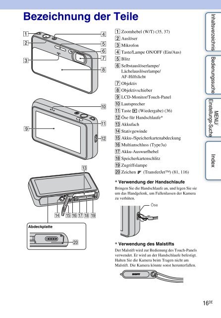 Sony DSC-T110 - DSC-T110 Istruzioni per l'uso Tedesco
