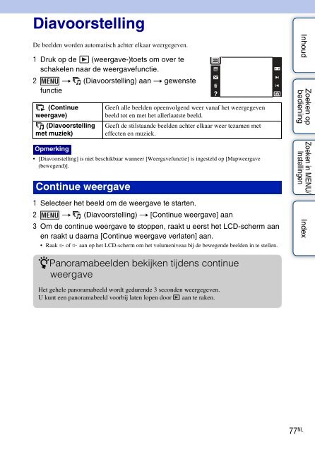 Sony DSC-T110 - DSC-T110 Istruzioni per l'uso Olandese