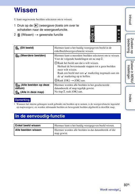 Sony DSC-T110 - DSC-T110 Istruzioni per l'uso Olandese