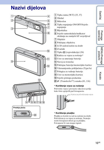 Sony DSC-T110 - DSC-T110 Istruzioni per l'uso Croato