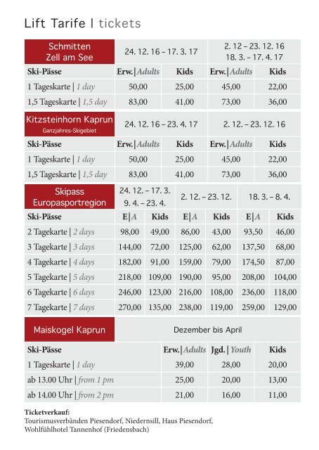 Winter Info 2016/17