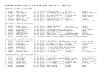 08/06/2008 - championnats / coupe de france corpos kata - carpentier