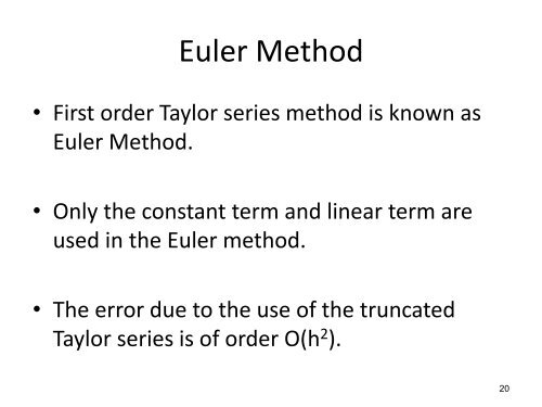 Taylor Series Expansion