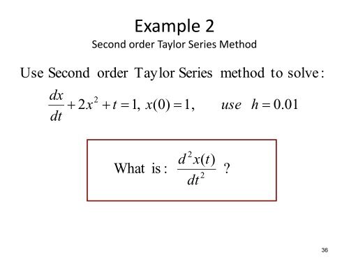 Taylor Series Expansion