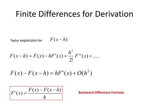 Taylor Series Expansion