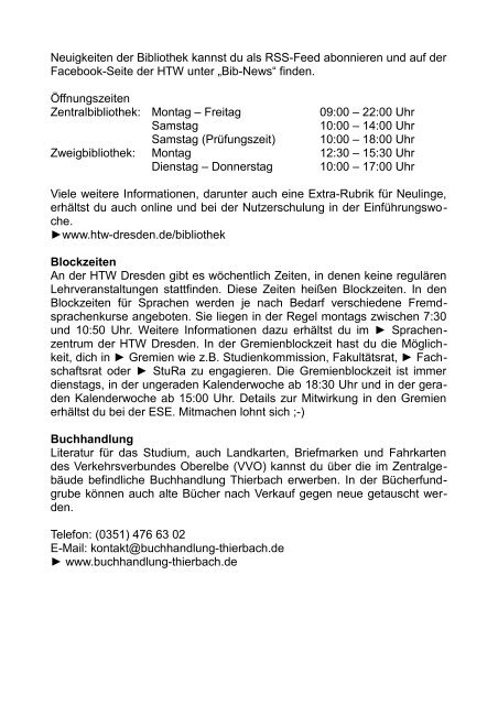 Hochschul ABC  - HTW Dresden