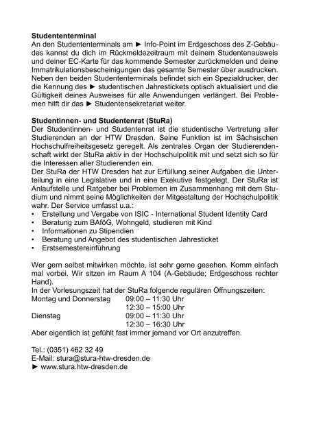 Hochschul ABC  - HTW Dresden