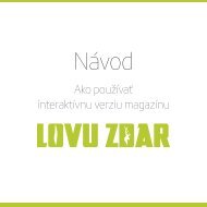 Návod - Ako používať interaktívnu verziu magazínu LOVU ZDAR