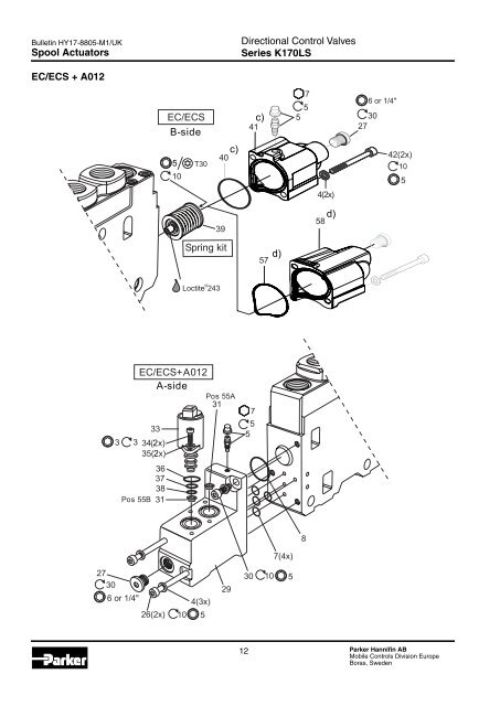 Spare Parts List Series K170LS - Parker Hannifin - Solutions for the ...