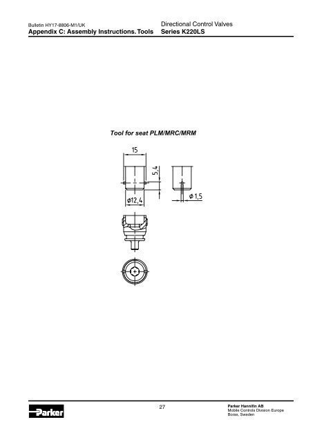 Spare Parts List Series K170LS - Parker Hannifin - Solutions for the ...