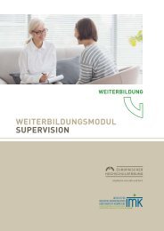 Vertiefungsmodul Supervision