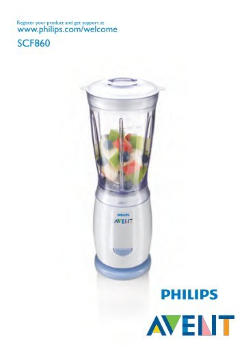 Philips AVENT Mini-blender et coffret repas - Mode dâemploi - TUR