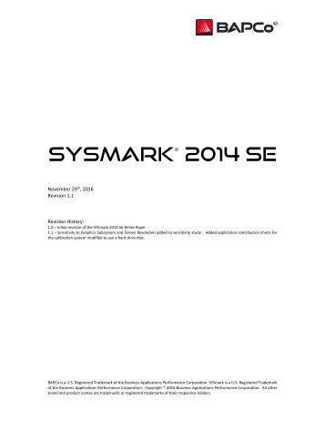 SYSmark 2014 SE