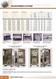 power distributors transformer systems