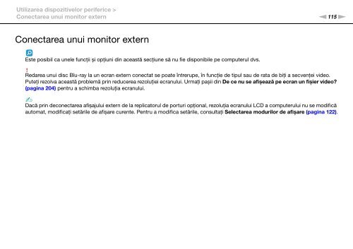 Sony VPCZ11Z9R - VPCZ11Z9R Istruzioni per l'uso Rumeno